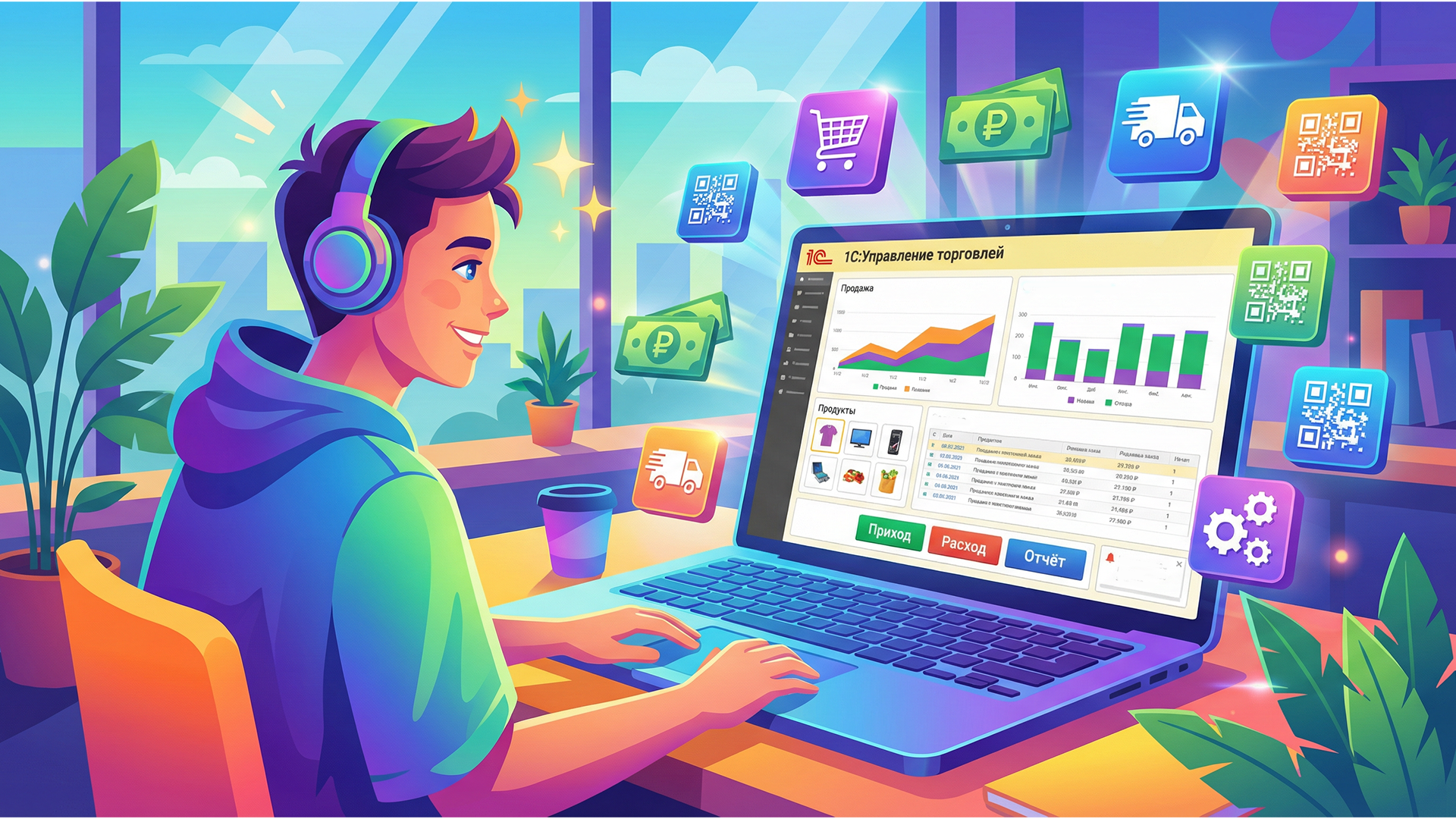 1С:Образование для колледжей: обновление курса «Основы работы с программой 1С:Управление торговлей»